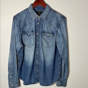 Frye Blue Denim Shirt